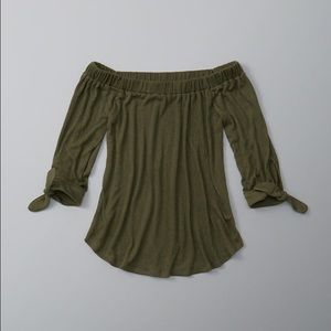 Abercrombie Off Shoulder Knit Top - NWT