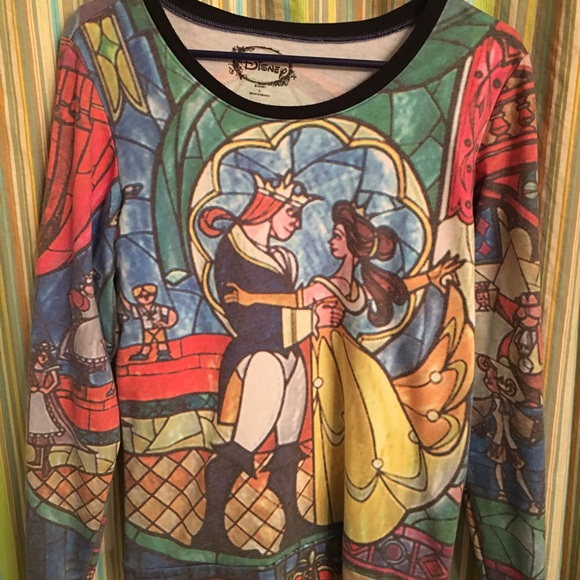 Disney Tops - Disney Beauty & the Beast sweatshirt.