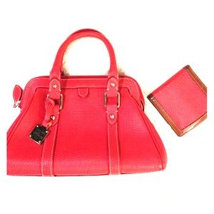 Red Leather D&B Handbag