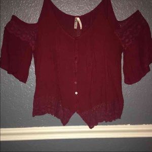 ❤️ Red/Burgany Top ❤️