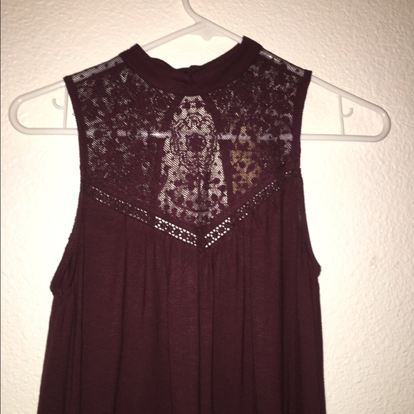 AEO maroon dress
