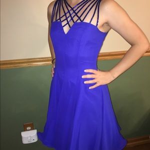 Short Royal Blue Party Dress