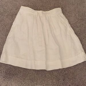 off white j crew skirt, size 00