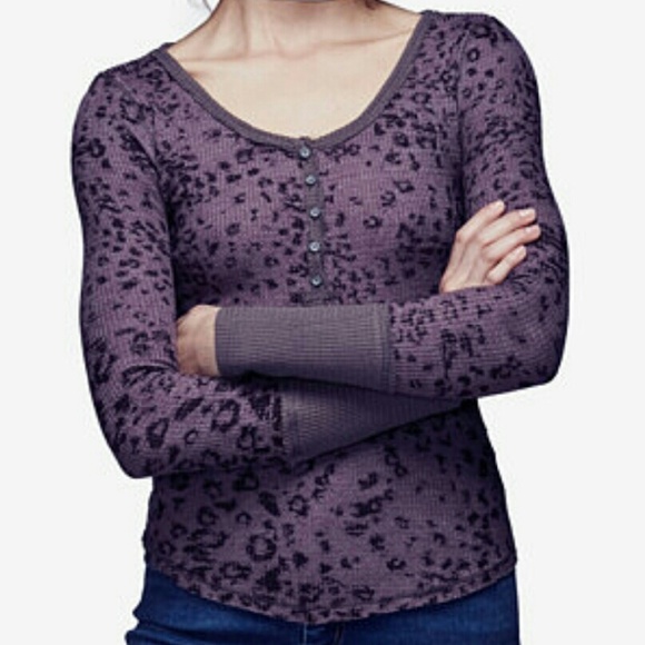 FLASH SALE Free people leopard print thermal