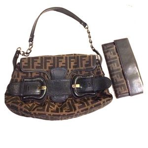 Fendi Shoulder Bag with Matching Wallet