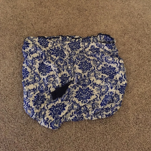 strapless crop top, size small