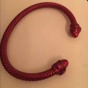 David Yurman red wrap bracelet