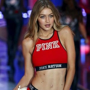 Pink Victoria Secret racerback Sports bra