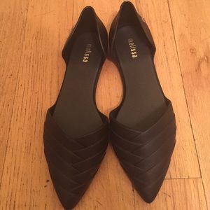 Black Melissa flats