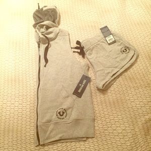 True Religion Short Sweat Suit