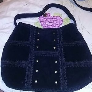 The sak vintage black leather purse