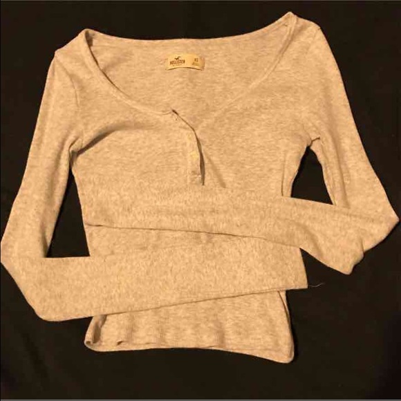 Hollister Cropped Henley