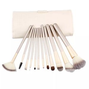 12 piece champagne brush set $5 more cream contour