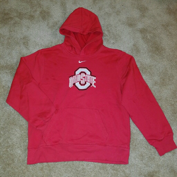 NIKE red Ohio State hoodie