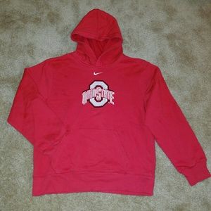 NIKE red Ohio State hoodie