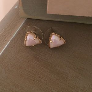 Triangle white pearl Kendra Scott Earrings