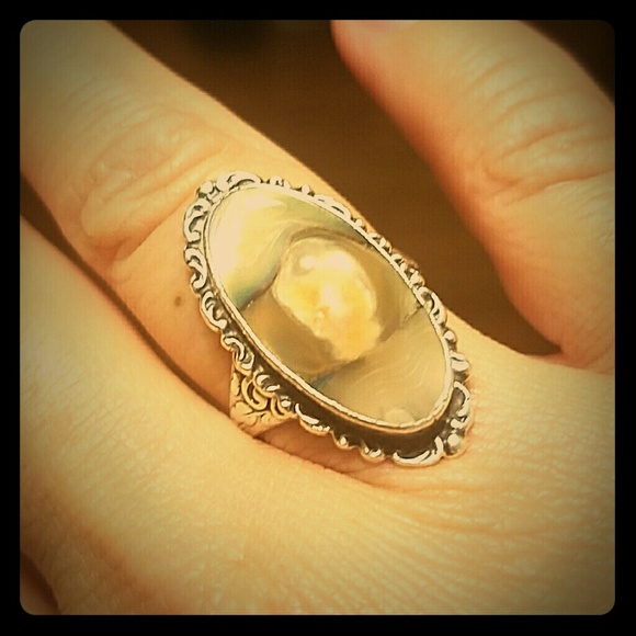 Authentic sterling silver Abalone ring