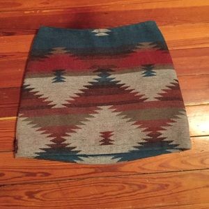 American Eagle Native American print skirt