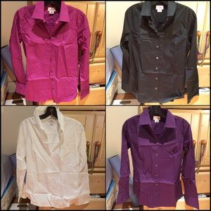 4 J.Crew Haberdashery button down shirts