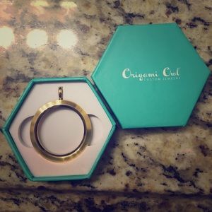 Origami Owl Gold Locket Face