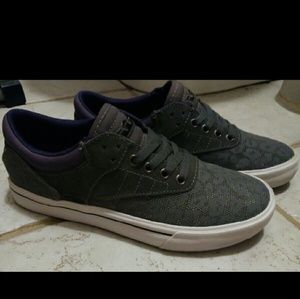 Purple and grey leopard supra