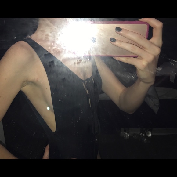 Black tie bathing suit - Picture 4 of 5