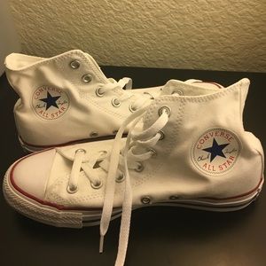 Brand new white converse