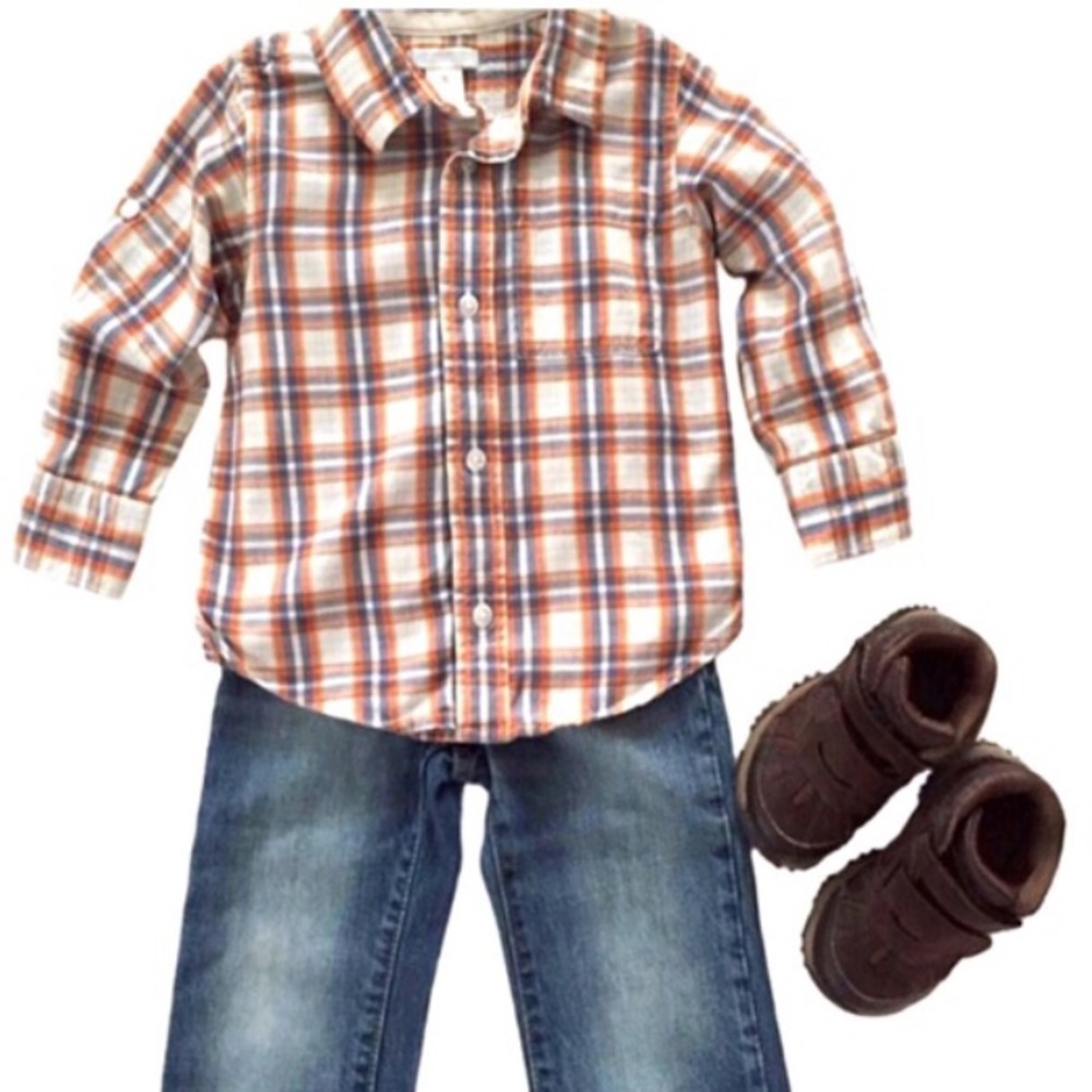 plaid button down shirt