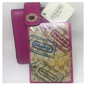 Auth NWT Coach Playing Cards with Carrying Case