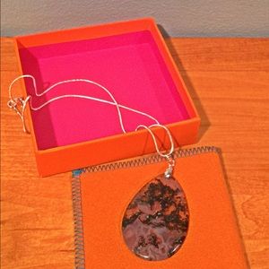 Sterling Silver necklace with hand crafted pendent