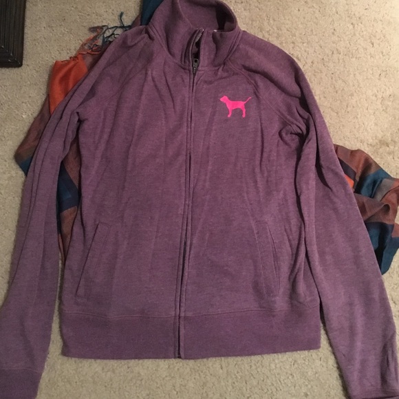 PINK Victoria's Secret Sweaters - Victoria's Secret zip up hoodie