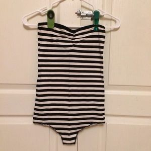 Striped bodysuit