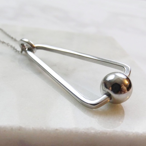 Rebecca Minkoff Jewelry - Silver Geometric Pendant Necklace Rebecca Minkoff Jewelry - Silver Geometric Pendant Necklace