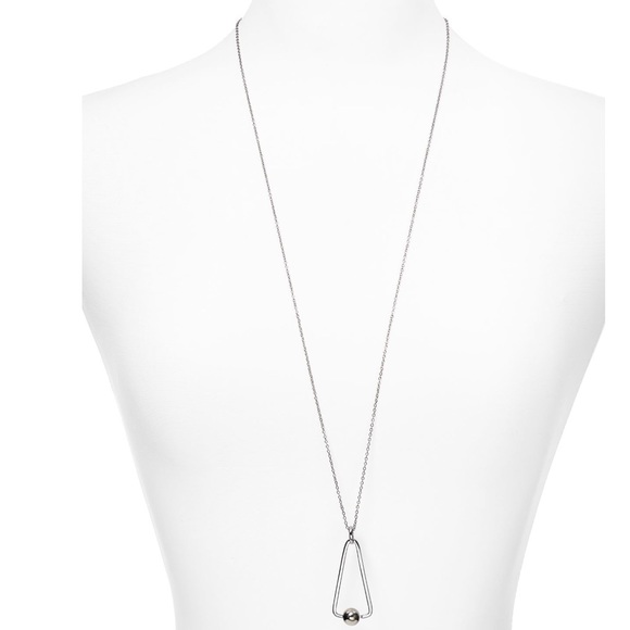 Rebecca Minkoff Jewelry - Silver Geometric Pendant Necklace Rebecca Minkoff Jewelry - Silver Geometric Pendant Necklace