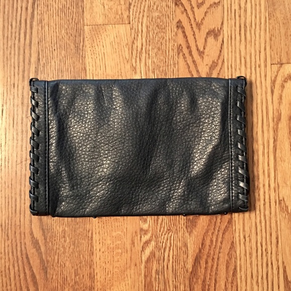 Gray Studded Clutch - Picture 2 of 3