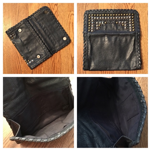 Gray Studded Clutch - Picture 3 of 3