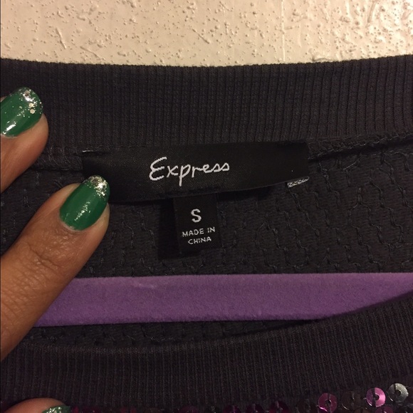 Express Sequined Top - Picture 3 of 3