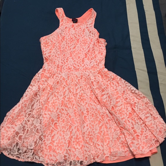 Bebe sorbet orange dress