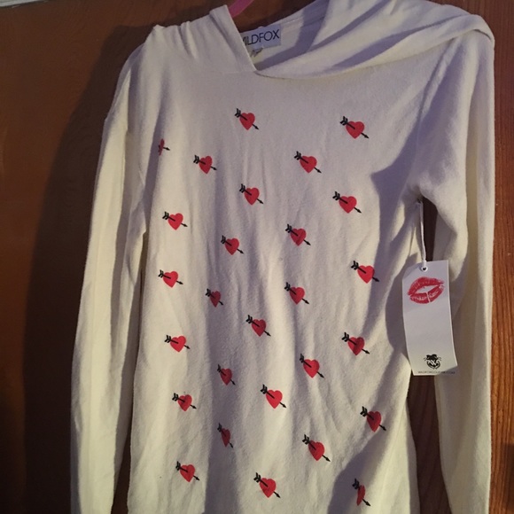 Wildfox heart hoodie ❤️❤️❤️