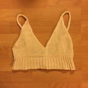 Brandy Melville Crochet Crop Top