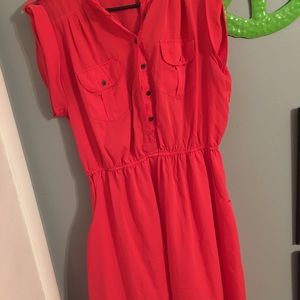 Coral dress