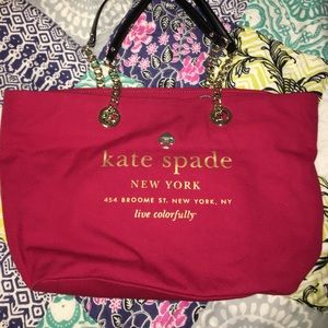 NEW without tags Kate Spade red tote