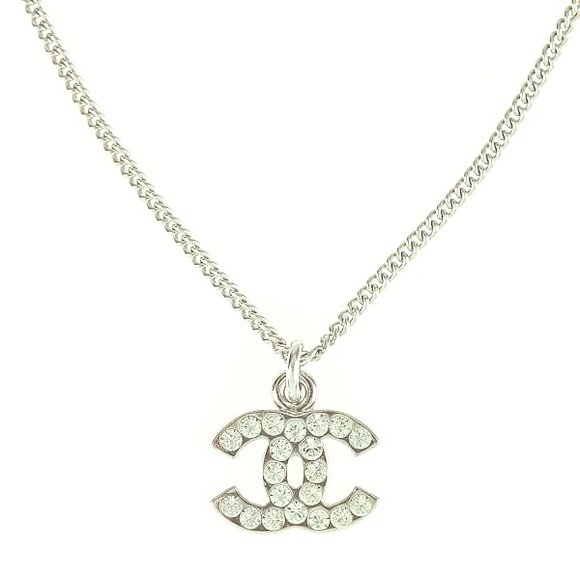 Chanel logo necklace authentic