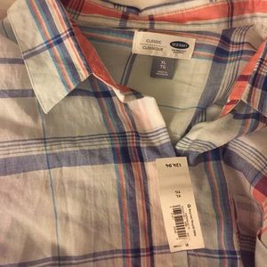 Womens Lightweight flannel button up