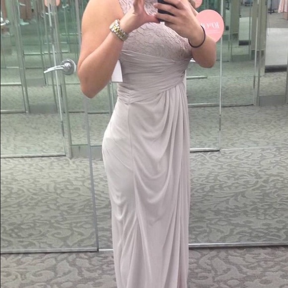 Mesh dress with Corded lace