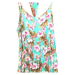 Foreign exchange tropical baby doll dress.