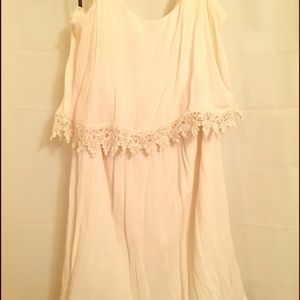 Forever 21 cream dress