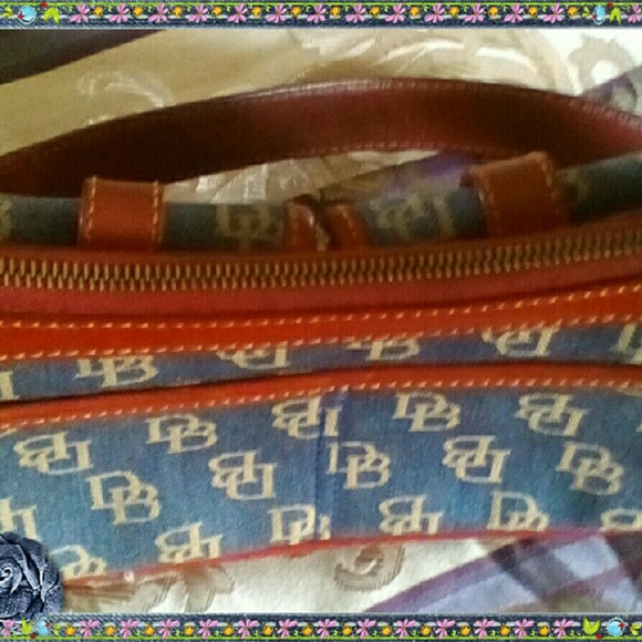 🌼D&B Saddle Signature Denim Blue and Red Bag🌼