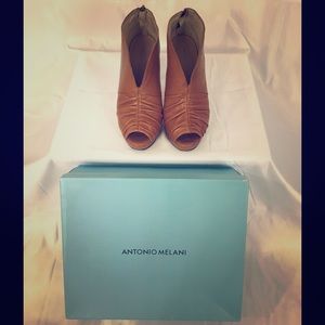 Antonio Melani Open Toe Booties
