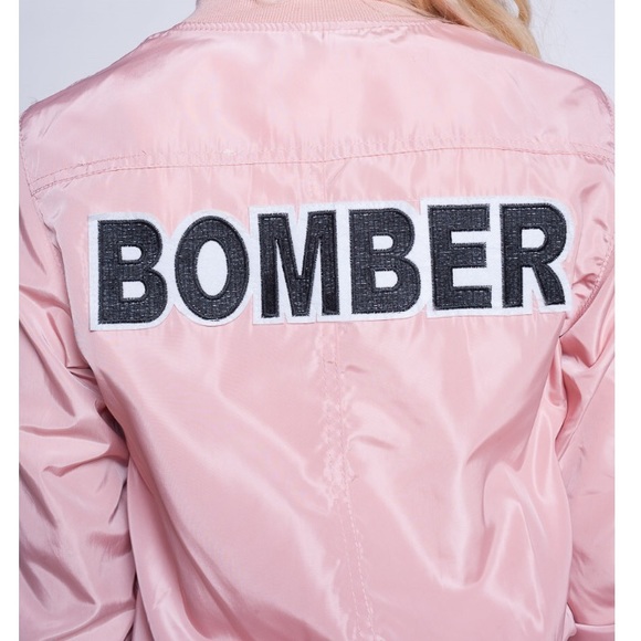 🔥LAST ONE🔥NWT Pink Bomber 😍 - Picture 3 of 4